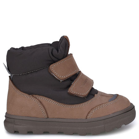 Everest membrana brązowe śniegowce dziecięce ze skóry naturalnej
