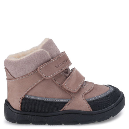 Atlas barefoot membrana beżowe trzewiki dziecięce ze skóry naturalnej