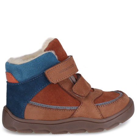 Atlas barefoot membrana brązowe traperki dziecięce ze skóry naturalnej