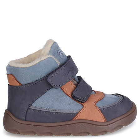 Atlas barefoot membrana niebieskie traperki dziecięce ze skóry naturalnej