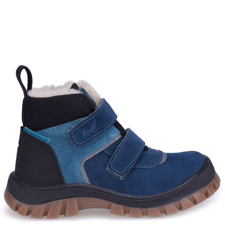 Patagonia membrana niebieskie traperki dziecięce ze skóry naturalnej