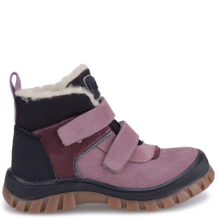 Patagonia membrana fioletowe traperki dziecięce ze skóry naturalnej