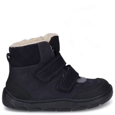 Inari barefoot membrana granatowe trzewiki dziecięce ze skóry naturalnej