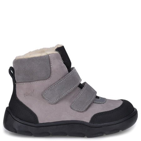 Inari membrana szare traperki dziecięce ze skóry naturalnej