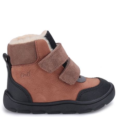 Inari barefoot membrana brązowe trzewiki dziecięce ze skóry naturalnej