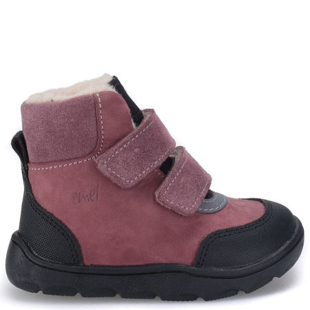 Inari membrana fioletowe traperki dziecięce ze skóry naturalnej