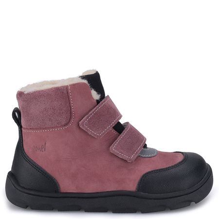 Inari barefoot membrana fioletowe traperki dziecięce ze skóry naturalnej