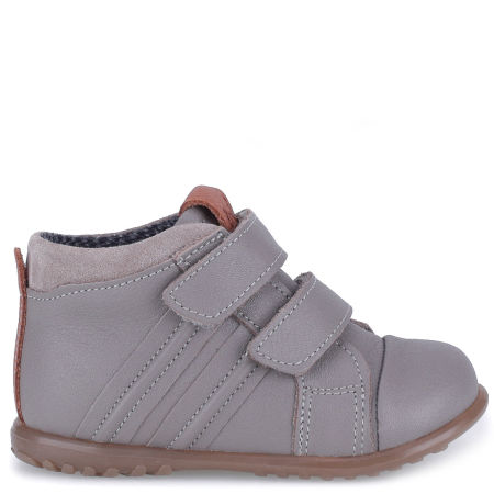 Brooklyn Roczki® membrana szare trzewiki dziecięce ze skóry naturalnej