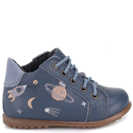 London Roczki® membrana granatowe trzewiki dziecięce ze skóry naturalnej