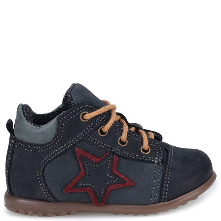 Boston Roczki® membrana granatowe trzewiki dziecięce ze skóry naturalnej