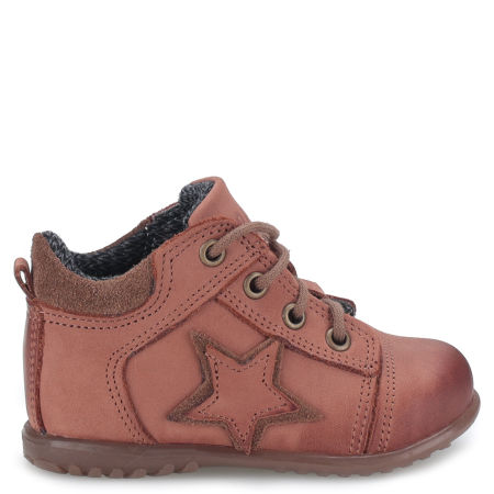 Boston Roczki® membrana brązowe trzewiki dziecięce ze skóry naturalnej