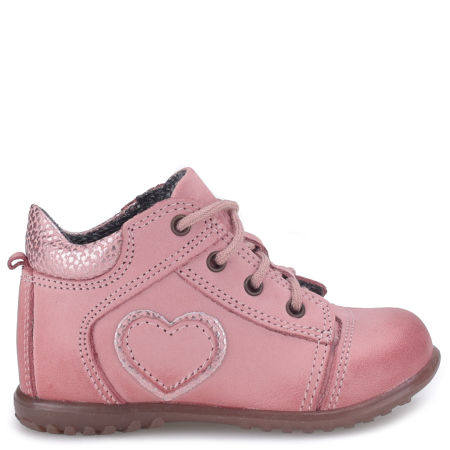  Boston Roczki® membrana różowe trzewiki dziecięce ze skóry naturalnej