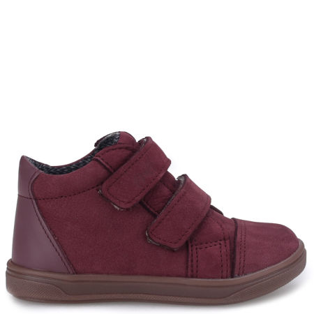 Amsterdam membrana bordowe trzewiki dziecięce ze skóry naturalnej