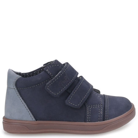 Amsterdam membrana granatowe trzewiki dziecięce ze skóry naturalnej