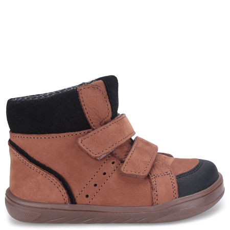 Nilo barefoot membrana brązowe trampki dziecięce ze skóry naturalnej