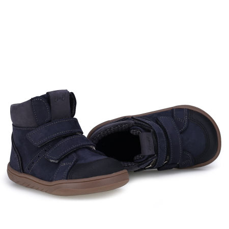 Nilo barefoot membrana granatowe trampki dziecięce ze skóry naturalnej zdjęcie 4