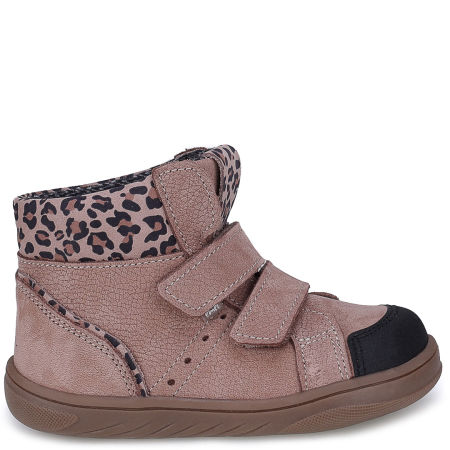 Nilo barefoot membrana beżowe trampki dziecięce ze skóry naturalnej