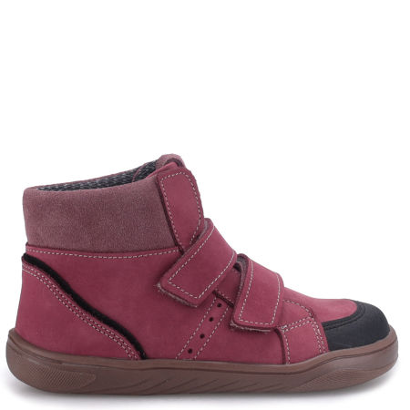 Nilo barefoot membrana różowe trampki dziecięce ze skóry naturalnej