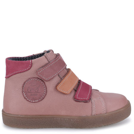 Chester membrana różowe trampki dziecięce ze skóry naturalnej