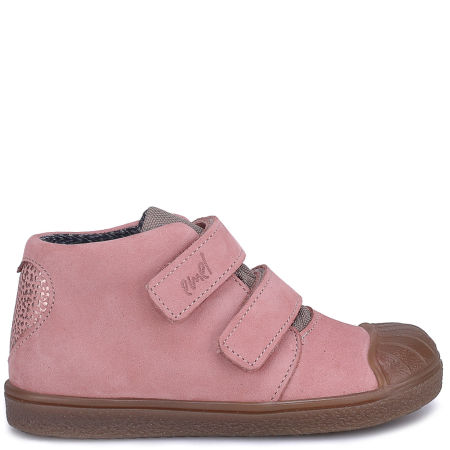 Togo membrana różowe trampki dziecięce ze skóry naturalnej