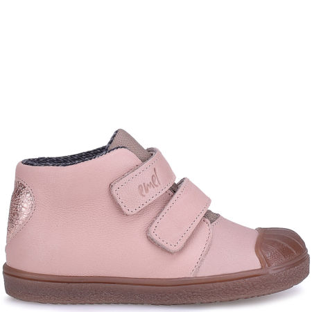 Togo membrana różowe trampki dziecięce ze skóry naturalnej