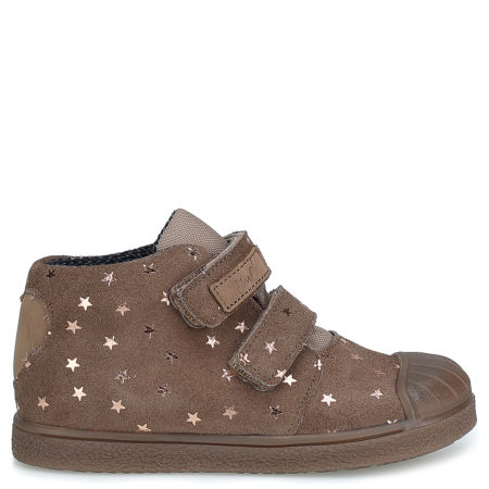 Togo membrana beżowe trampki dziecięce ze skóry naturalnej