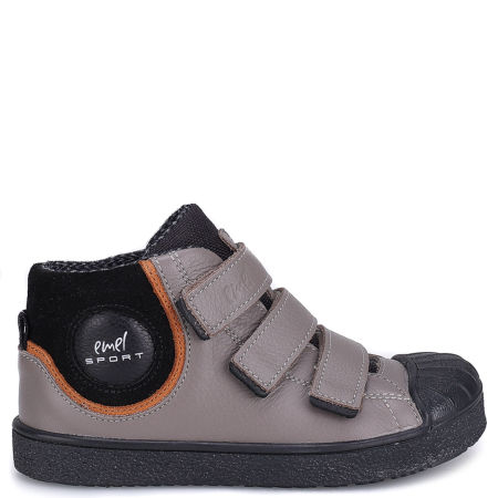 Silverstone membrana szare trampki dziecięce ze skóry naturalnej