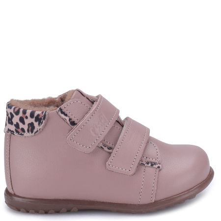 Budapest Roczki® membrana beżowe trzewiki dziecięce ze skóry naturalnej