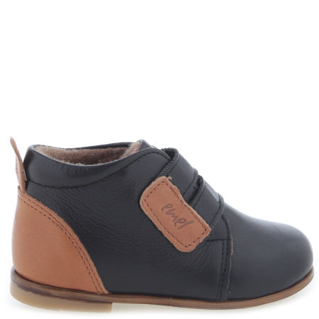 Emden Roczki® membrana czarno-brązowe trzewiki dziecięce ze skóry naturalnej