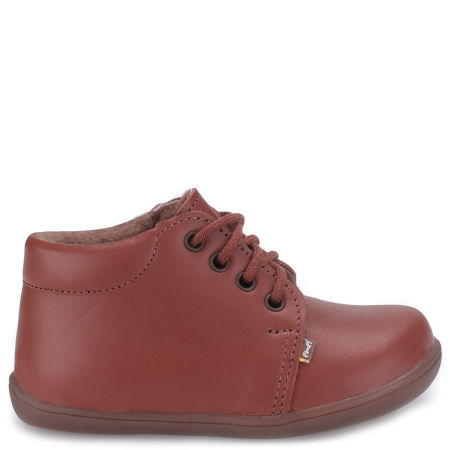 Arno barefoot membrana brązowe trzewiki dziecięce ze skóry naturalnej