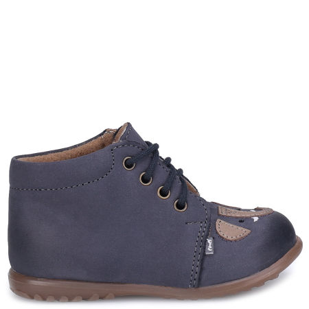 Denver Roczki® membrana granatowe trzewiki dziecięce ze skóry naturalnej ze słoniem