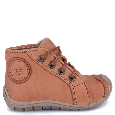 Houston Roczki® membrana brązowe trzewiki dziecięce ze skóry naturalnej