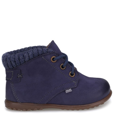 Orlando Roczki® membrana granatowe trzewiki dziecięce ze skóry naturalnej