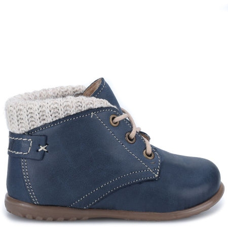 Orlando Roczki® membrana granatowe trzewiki dziecięce ze skóry naturalnej