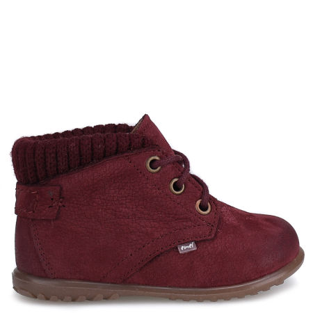 Orlando Roczki® membrana bordowe trzewiki dziecięce ze skóry naturalnej