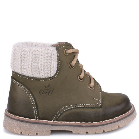 Bern membrana zielone trzewiki dziecięce ze skóry naturalnej