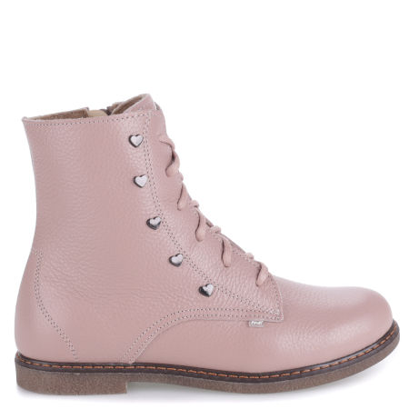 Avallon membrana różowe trzewiki dziecięce ze skóry naturalnej