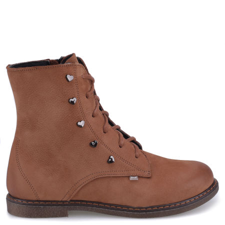 Avallon membrana brązowe trzewiki dziecięce ze skóry naturalnej