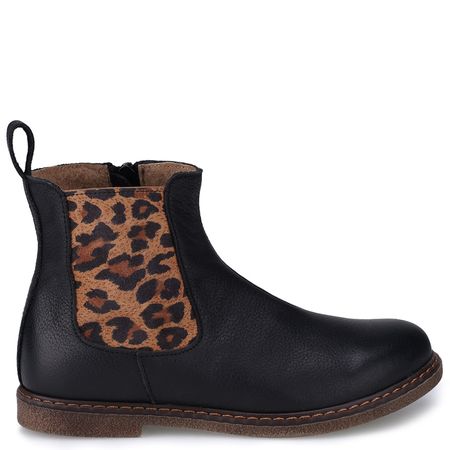 Soho membrana czarne sztyblety dziecięce ze skóry naturalnej