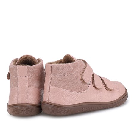 Pico barefoot membrana różowe trampki dziecięce ze skóry naturalnej