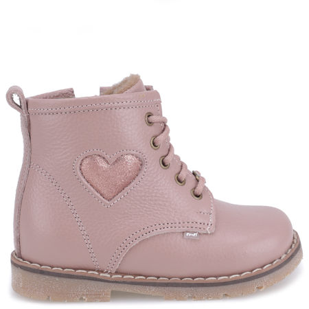 Bergen membrana różowe trzewiki dziecięce ze skóry naturalnej