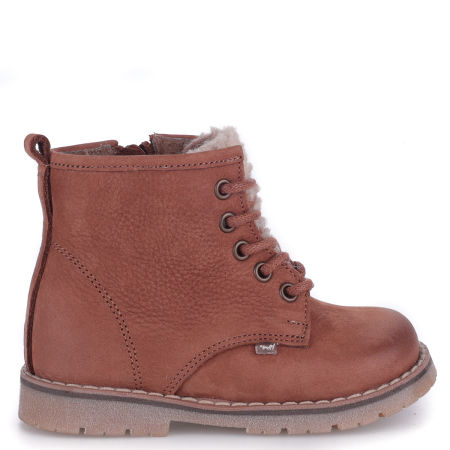Bergen membrana brązowe trzewiki dziecięce ze skóry naturalnej