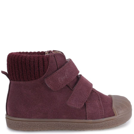 Toronto membrana bordowe trzewiki dziecięce ze skóry naturalnej