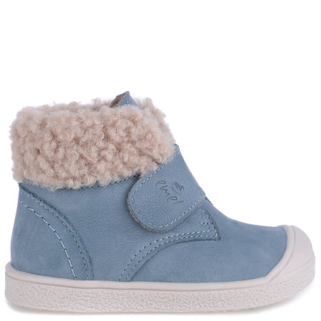 Santis membrana błękitne trzewiki dziecięce ze skóry naturalnej