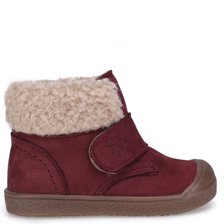 Santis membrana bordowe trzewiki dziecięce ze skóry naturalnej