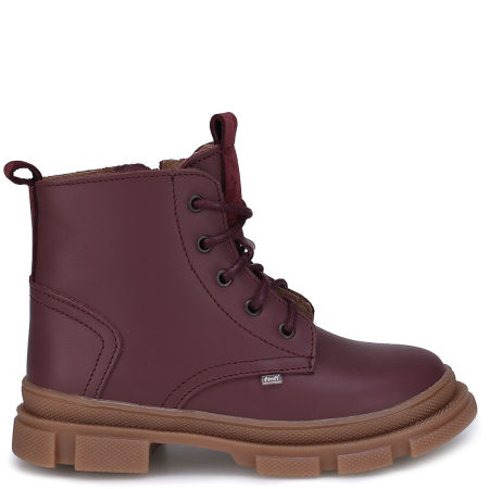 Fuji membrana bordowe trzewiki dziecięce ze skóry naturalnej