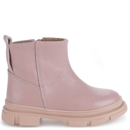 Osaka membrana beżowe sztyblety dziecięce ze skóry naturalnej