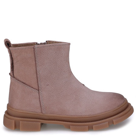 Osaka membrana beżowe sztyblety dziecięce ze skóry naturalnej