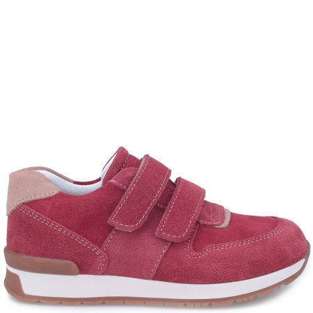 Hamburg czerwone trampki dziecięce ze skóry naturalnej