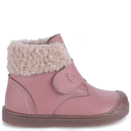 Santis membrana różowe trzewiki dziecięce ze skóry naturalnej